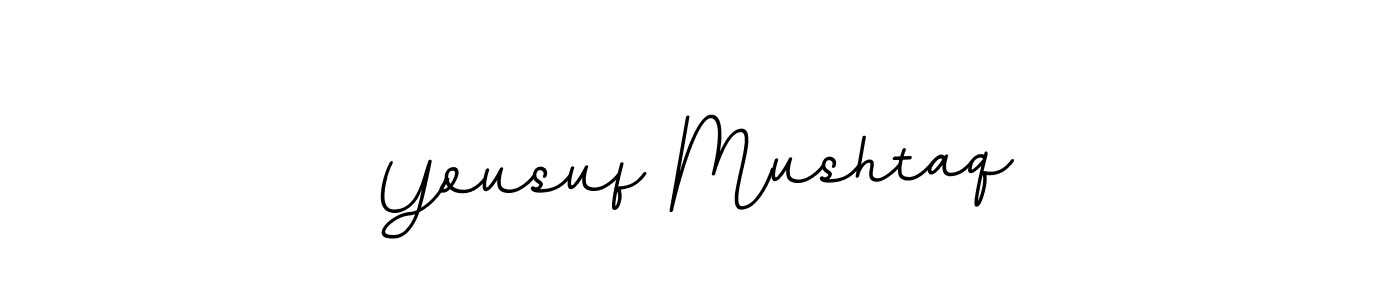 Create a beautiful signature design for name Yousuf Mushtaq. With this signature (BallpointsItalic-DORy9) fonts, you can make a handwritten signature for free. Yousuf Mushtaq signature style 11 images and pictures png