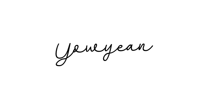 Create a beautiful signature design for name Yowyean. With this signature (BallpointsItalic-DORy9) fonts, you can make a handwritten signature for free. Yowyean signature style 11 images and pictures png