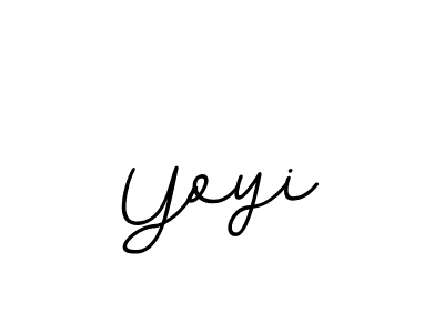 Make a beautiful signature design for name Yoyi. With this signature (BallpointsItalic-DORy9) style, you can create a handwritten signature for free. Yoyi signature style 11 images and pictures png