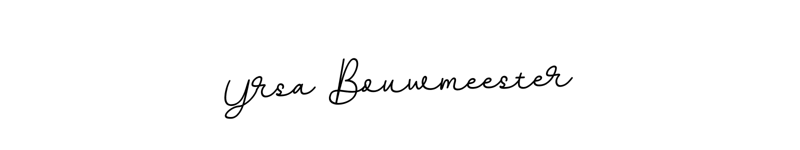 Make a beautiful signature design for name Yrsa Bouwmeester. With this signature (BallpointsItalic-DORy9) style, you can create a handwritten signature for free. Yrsa Bouwmeester signature style 11 images and pictures png