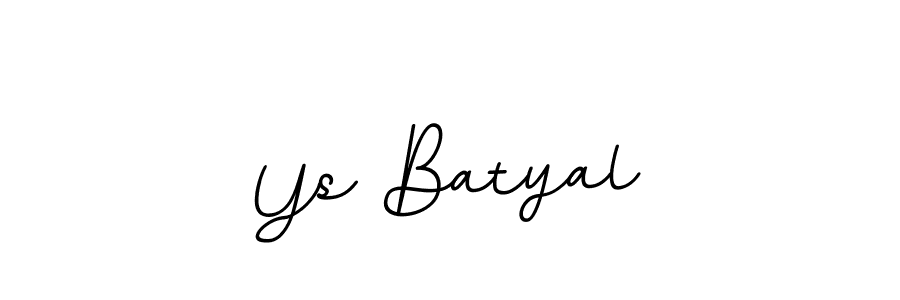 How to make Ys Batyal signature? BallpointsItalic-DORy9 is a professional autograph style. Create handwritten signature for Ys Batyal name. Ys Batyal signature style 11 images and pictures png