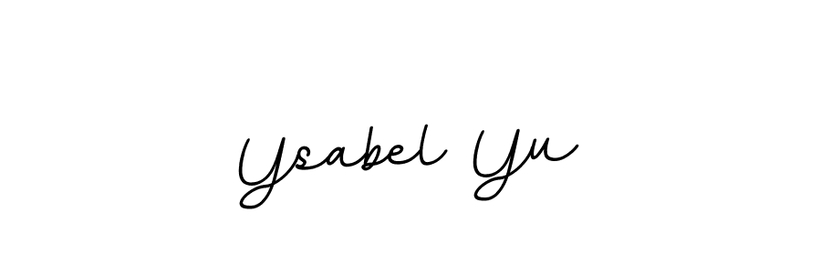 Design your own signature with our free online signature maker. With this signature software, you can create a handwritten (BallpointsItalic-DORy9) signature for name Ysabel Yu. Ysabel Yu signature style 11 images and pictures png