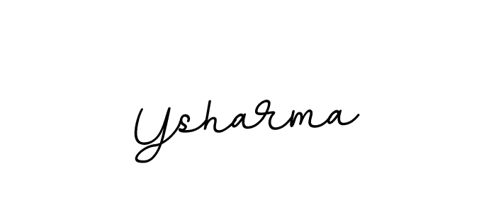 The best way (BallpointsItalic-DORy9) to make a short signature is to pick only two or three words in your name. The name Ysharma include a total of six letters. For converting this name. Ysharma signature style 11 images and pictures png