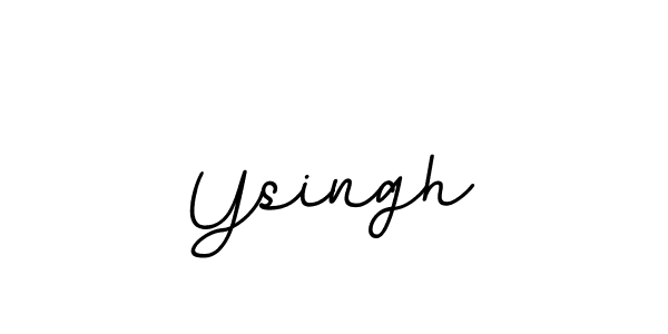 How to make Ysingh name signature. Use BallpointsItalic-DORy9 style for creating short signs online. This is the latest handwritten sign. Ysingh signature style 11 images and pictures png