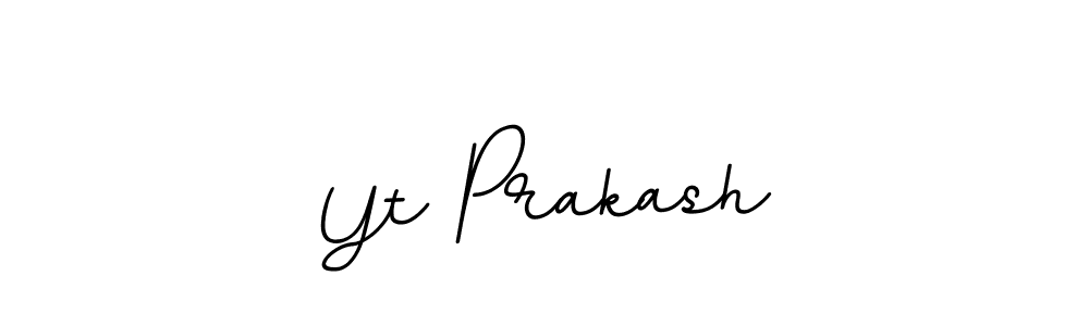 Make a beautiful signature design for name Yt Prakash. With this signature (BallpointsItalic-DORy9) style, you can create a handwritten signature for free. Yt Prakash signature style 11 images and pictures png