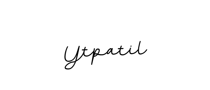 Design your own signature with our free online signature maker. With this signature software, you can create a handwritten (BallpointsItalic-DORy9) signature for name Ytpatil. Ytpatil signature style 11 images and pictures png