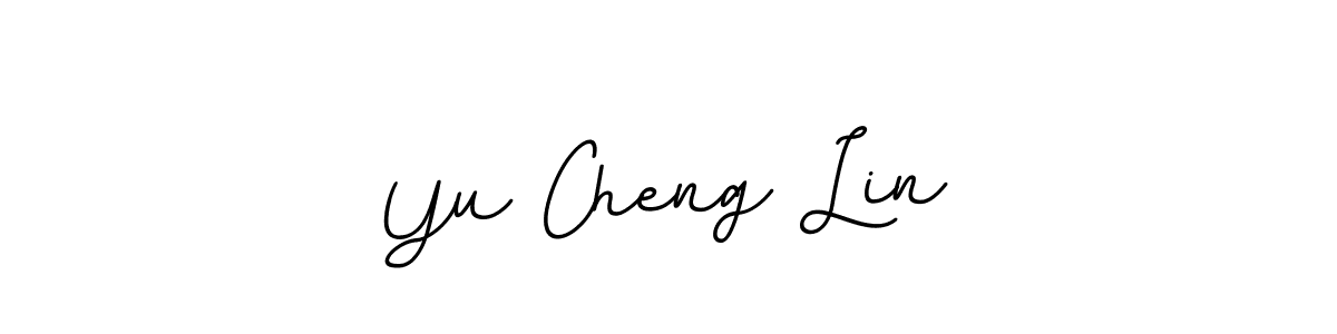 Yu Cheng Lin stylish signature style. Best Handwritten Sign (BallpointsItalic-DORy9) for my name. Handwritten Signature Collection Ideas for my name Yu Cheng Lin. Yu Cheng Lin signature style 11 images and pictures png