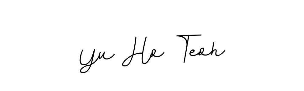 Create a beautiful signature design for name Yu Ho Teoh. With this signature (BallpointsItalic-DORy9) fonts, you can make a handwritten signature for free. Yu Ho Teoh signature style 11 images and pictures png