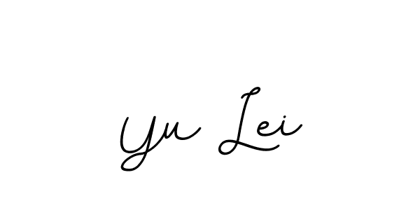 Use a signature maker to create a handwritten signature online. With this signature software, you can design (BallpointsItalic-DORy9) your own signature for name Yu Lei. Yu Lei signature style 11 images and pictures png