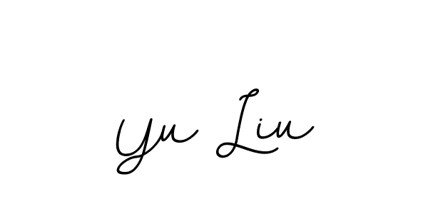 The best way (BallpointsItalic-DORy9) to make a short signature is to pick only two or three words in your name. The name Yu Liu include a total of six letters. For converting this name. Yu Liu signature style 11 images and pictures png