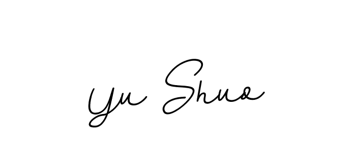 Create a beautiful signature design for name Yu Shuo. With this signature (BallpointsItalic-DORy9) fonts, you can make a handwritten signature for free. Yu Shuo signature style 11 images and pictures png