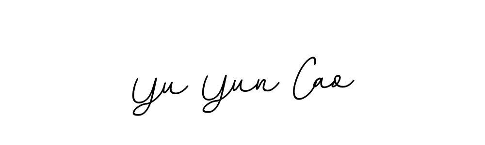 Use a signature maker to create a handwritten signature online. With this signature software, you can design (BallpointsItalic-DORy9) your own signature for name Yu Yun Cao. Yu Yun Cao signature style 11 images and pictures png
