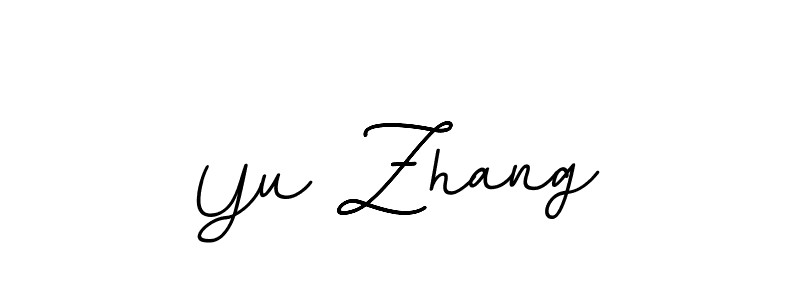 How to make Yu Zhang name signature. Use BallpointsItalic-DORy9 style for creating short signs online. This is the latest handwritten sign. Yu Zhang signature style 11 images and pictures png