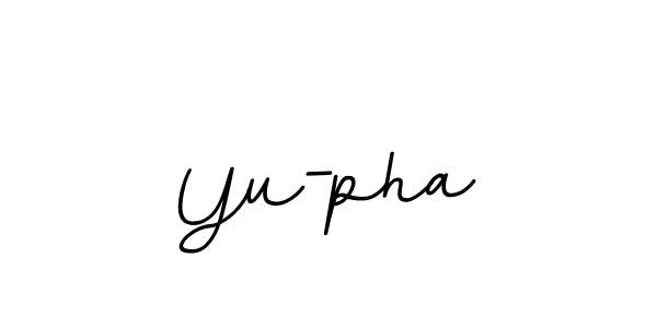 Design your own signature with our free online signature maker. With this signature software, you can create a handwritten (BallpointsItalic-DORy9) signature for name Yu-pha. Yu-pha signature style 11 images and pictures png