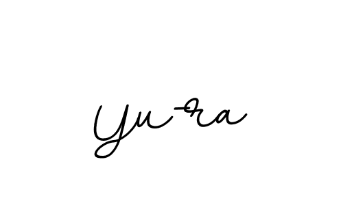 Use a signature maker to create a handwritten signature online. With this signature software, you can design (BallpointsItalic-DORy9) your own signature for name Yu-ra. Yu-ra signature style 11 images and pictures png