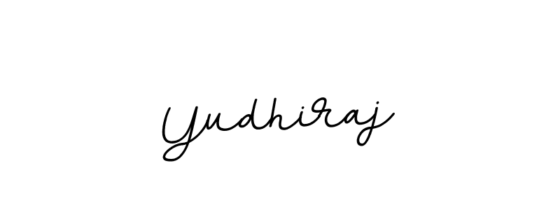 Make a beautiful signature design for name Yudhiraj. With this signature (BallpointsItalic-DORy9) style, you can create a handwritten signature for free. Yudhiraj signature style 11 images and pictures png