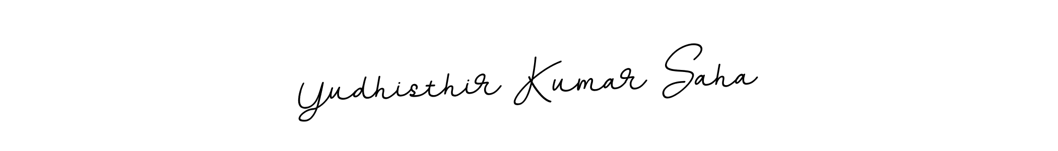 Create a beautiful signature design for name Yudhisthir Kumar Saha. With this signature (BallpointsItalic-DORy9) fonts, you can make a handwritten signature for free. Yudhisthir Kumar Saha signature style 11 images and pictures png