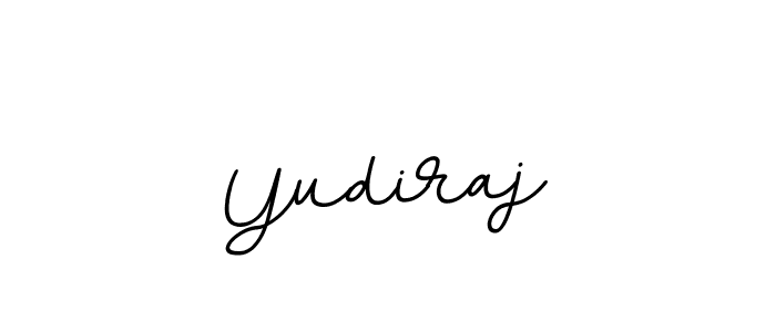 How to make Yudiraj name signature. Use BallpointsItalic-DORy9 style for creating short signs online. This is the latest handwritten sign. Yudiraj signature style 11 images and pictures png