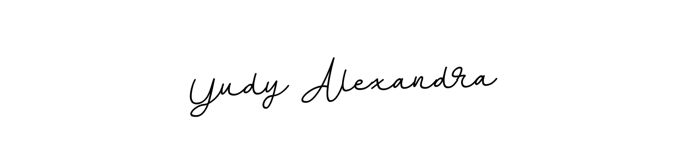 This is the best signature style for the Yudy Alexandra name. Also you like these signature font (BallpointsItalic-DORy9). Mix name signature. Yudy Alexandra signature style 11 images and pictures png