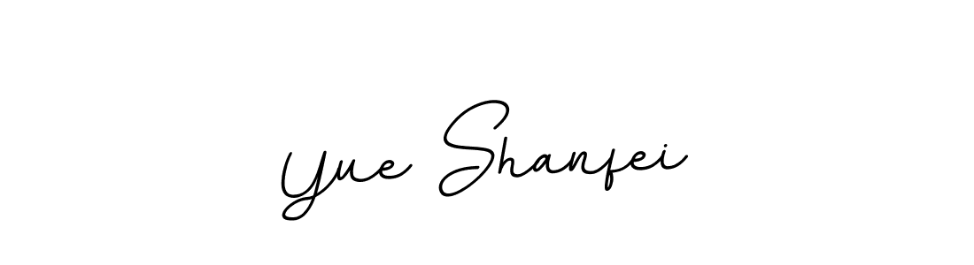 How to make Yue Shanfei name signature. Use BallpointsItalic-DORy9 style for creating short signs online. This is the latest handwritten sign. Yue Shanfei signature style 11 images and pictures png