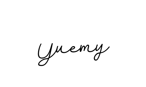 Yuemy stylish signature style. Best Handwritten Sign (BallpointsItalic-DORy9) for my name. Handwritten Signature Collection Ideas for my name Yuemy. Yuemy signature style 11 images and pictures png