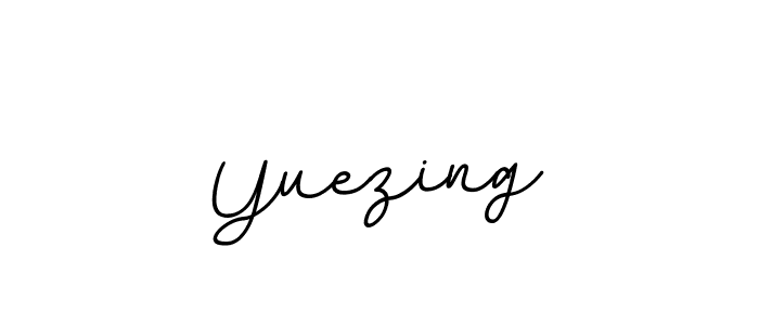 if you are searching for the best signature style for your name Yuezing. so please give up your signature search. here we have designed multiple signature styles  using BallpointsItalic-DORy9. Yuezing signature style 11 images and pictures png