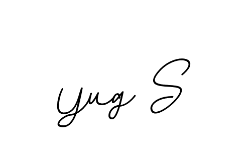 Make a beautiful signature design for name Yug S. With this signature (BallpointsItalic-DORy9) style, you can create a handwritten signature for free. Yug S signature style 11 images and pictures png