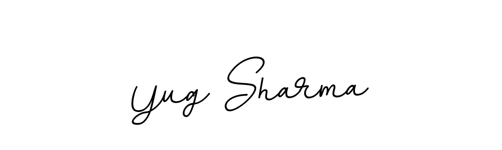 if you are searching for the best signature style for your name Yug Sharma. so please give up your signature search. here we have designed multiple signature styles  using BallpointsItalic-DORy9. Yug Sharma signature style 11 images and pictures png