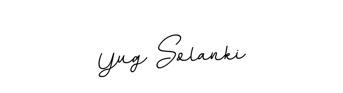 Design your own signature with our free online signature maker. With this signature software, you can create a handwritten (BallpointsItalic-DORy9) signature for name Yug Solanki. Yug Solanki signature style 11 images and pictures png