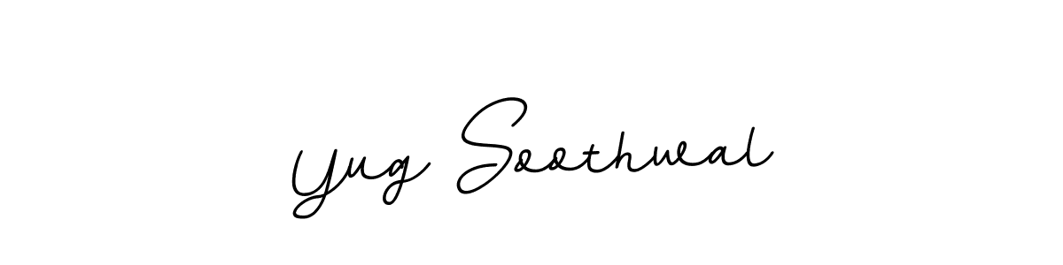 Make a beautiful signature design for name Yug Soothwal. With this signature (BallpointsItalic-DORy9) style, you can create a handwritten signature for free. Yug Soothwal signature style 11 images and pictures png