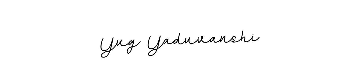 Use a signature maker to create a handwritten signature online. With this signature software, you can design (BallpointsItalic-DORy9) your own signature for name Yug Yaduvanshi. Yug Yaduvanshi signature style 11 images and pictures png