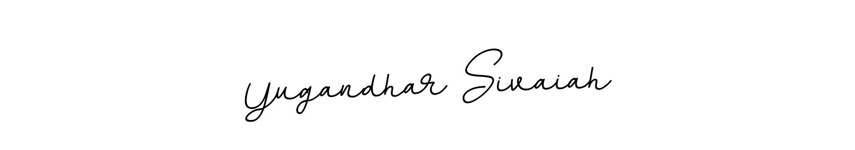 Yugandhar Sivaiah stylish signature style. Best Handwritten Sign (BallpointsItalic-DORy9) for my name. Handwritten Signature Collection Ideas for my name Yugandhar Sivaiah. Yugandhar Sivaiah signature style 11 images and pictures png