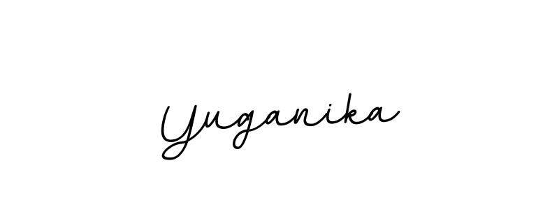 How to make Yuganika name signature. Use BallpointsItalic-DORy9 style for creating short signs online. This is the latest handwritten sign. Yuganika signature style 11 images and pictures png