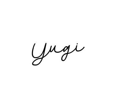 Design your own signature with our free online signature maker. With this signature software, you can create a handwritten (BallpointsItalic-DORy9) signature for name Yugi. Yugi signature style 11 images and pictures png
