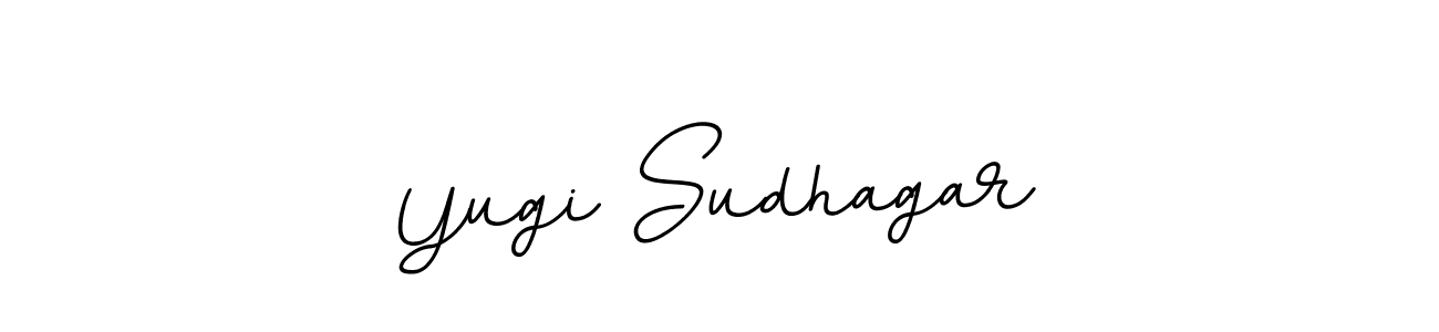 Use a signature maker to create a handwritten signature online. With this signature software, you can design (BallpointsItalic-DORy9) your own signature for name Yugi Sudhagar. Yugi Sudhagar signature style 11 images and pictures png