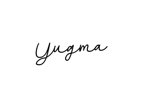 Use a signature maker to create a handwritten signature online. With this signature software, you can design (BallpointsItalic-DORy9) your own signature for name Yugma. Yugma signature style 11 images and pictures png