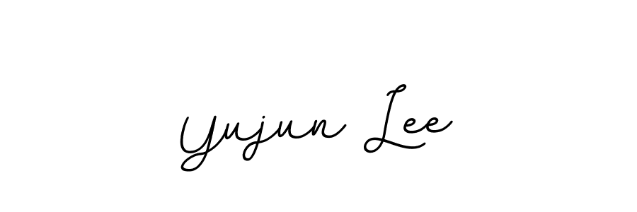 Create a beautiful signature design for name Yujun Lee. With this signature (BallpointsItalic-DORy9) fonts, you can make a handwritten signature for free. Yujun Lee signature style 11 images and pictures png