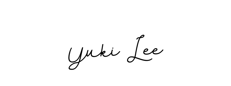 Design your own signature with our free online signature maker. With this signature software, you can create a handwritten (BallpointsItalic-DORy9) signature for name Yuki Lee. Yuki Lee signature style 11 images and pictures png