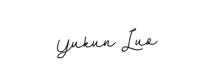 Use a signature maker to create a handwritten signature online. With this signature software, you can design (BallpointsItalic-DORy9) your own signature for name Yukun Luo. Yukun Luo signature style 11 images and pictures png