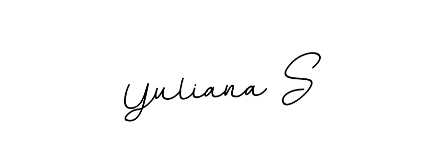 Design your own signature with our free online signature maker. With this signature software, you can create a handwritten (BallpointsItalic-DORy9) signature for name Yuliana S. Yuliana S signature style 11 images and pictures png
