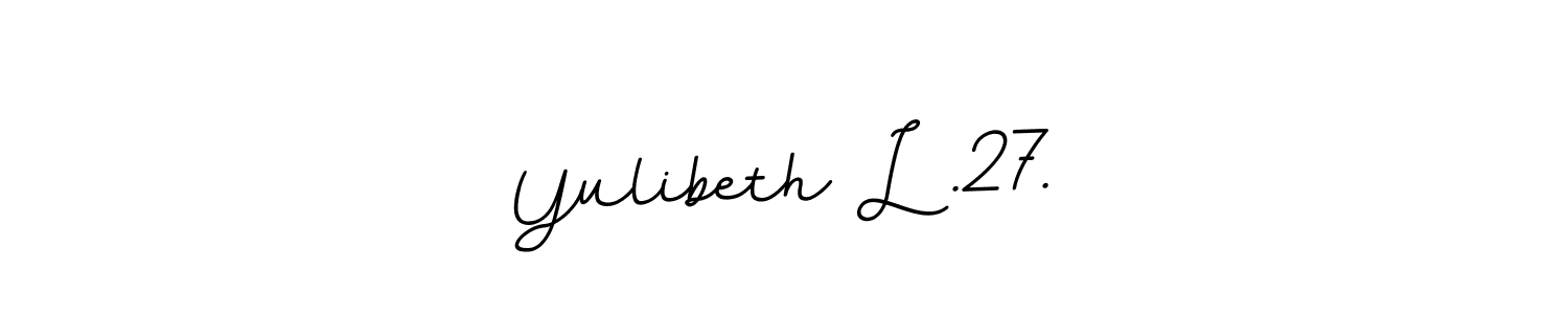 Check out images of Autograph of Yulibeth L .27. name. Actor Yulibeth L .27. Signature Style. BallpointsItalic-DORy9 is a professional sign style online. Yulibeth L .27. signature style 11 images and pictures png