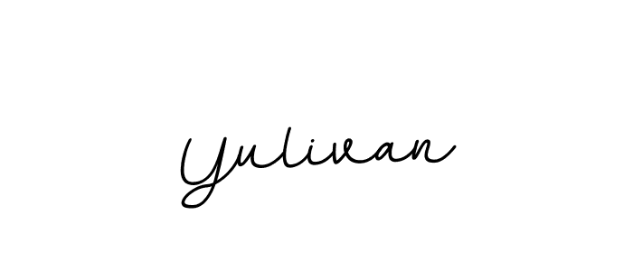You should practise on your own different ways (BallpointsItalic-DORy9) to write your name (Yulivan) in signature. don't let someone else do it for you. Yulivan signature style 11 images and pictures png