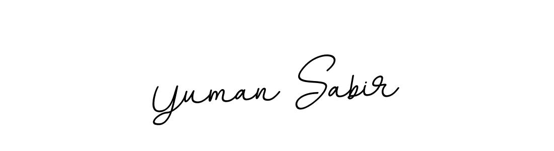 How to make Yuman Sabir signature? BallpointsItalic-DORy9 is a professional autograph style. Create handwritten signature for Yuman Sabir name. Yuman Sabir signature style 11 images and pictures png