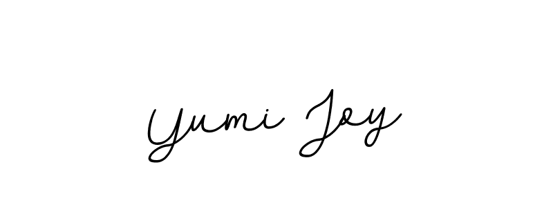 Design your own signature with our free online signature maker. With this signature software, you can create a handwritten (BallpointsItalic-DORy9) signature for name Yumi Joy. Yumi Joy signature style 11 images and pictures png