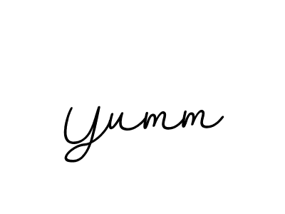 Yumm stylish signature style. Best Handwritten Sign (BallpointsItalic-DORy9) for my name. Handwritten Signature Collection Ideas for my name Yumm. Yumm signature style 11 images and pictures png