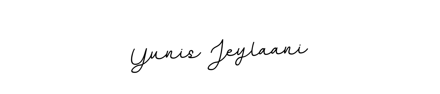 Create a beautiful signature design for name Yunis Jeylaani. With this signature (BallpointsItalic-DORy9) fonts, you can make a handwritten signature for free. Yunis Jeylaani signature style 11 images and pictures png