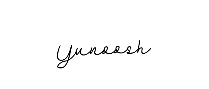 Use a signature maker to create a handwritten signature online. With this signature software, you can design (BallpointsItalic-DORy9) your own signature for name Yunoosh. Yunoosh signature style 11 images and pictures png