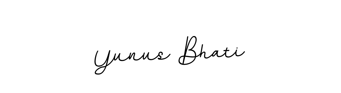 Design your own signature with our free online signature maker. With this signature software, you can create a handwritten (BallpointsItalic-DORy9) signature for name Yunus Bhati. Yunus Bhati signature style 11 images and pictures png