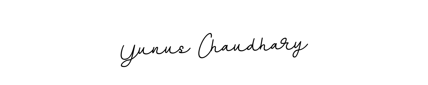 Make a beautiful signature design for name Yunus Chaudhary. With this signature (BallpointsItalic-DORy9) style, you can create a handwritten signature for free. Yunus Chaudhary signature style 11 images and pictures png