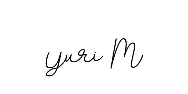 The best way (BallpointsItalic-DORy9) to make a short signature is to pick only two or three words in your name. The name Yuri M include a total of six letters. For converting this name. Yuri M signature style 11 images and pictures png